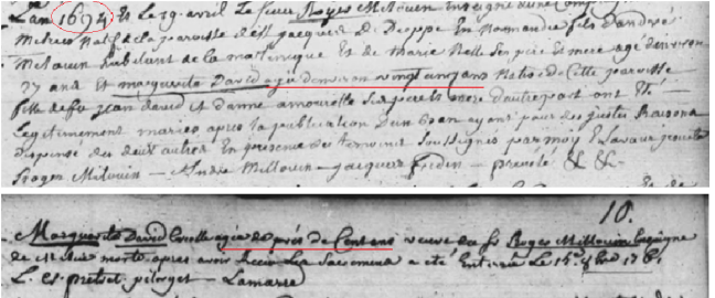 Tanlistwa-Mariage-décès-Marguerite-David-centenaire