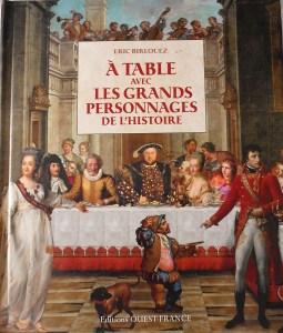 livre, à table avec les grands personnages de l'histoire, book
