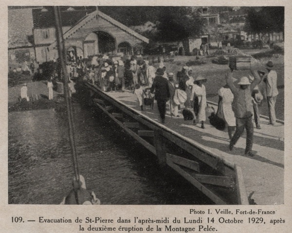 évacutation, Saint-Pierre, 1929