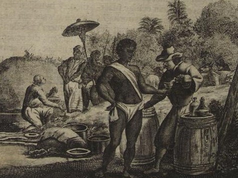 tanlistwa, extrait d'une estampe intitulé "Negro-Lant"