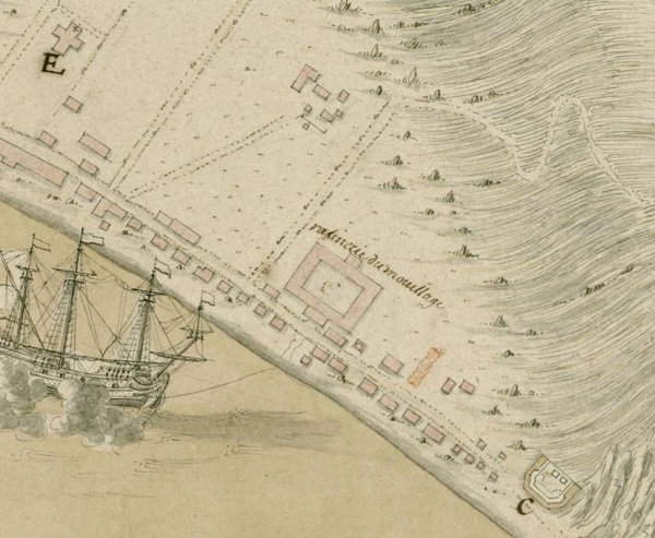 tanlistwa, plan, Saint-Pierre, Marc Payen, 1685